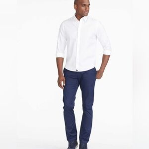 NWT Untuckit St Clair Chino Pants Cotton/Elastane Blend Navy Size 32/32